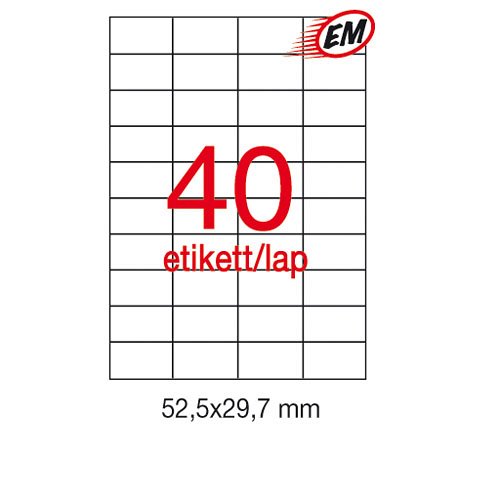 Etikett A1778 29,7x52,5mm 500&#237;v Apli