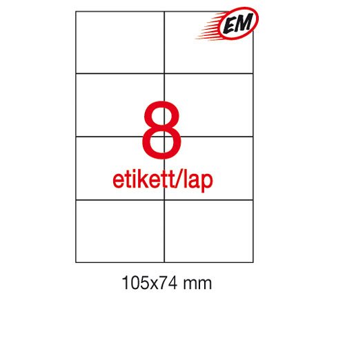 Etikett A1796 74x105mm 500&#237;v Apli