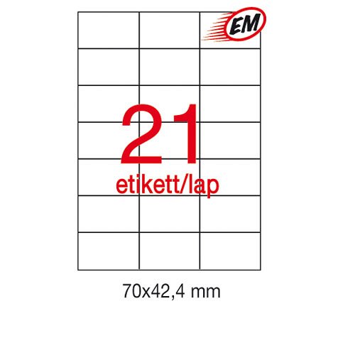 Etikett A1779 42,4x70mm 500&#237;v Apli