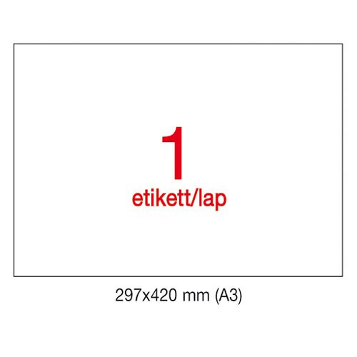 Etikett LCA11352 297x420mm 100&#237;v Apli