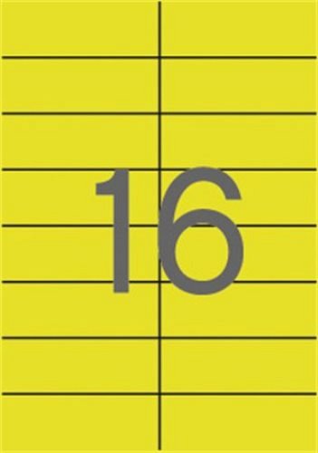 Etikett 105x37mm 20 ív Apli sárga