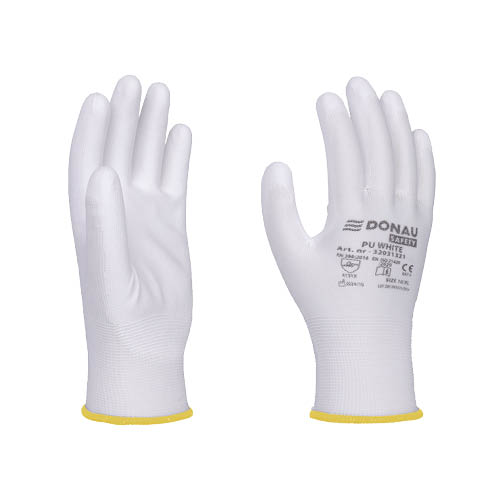 Kesztyű kötött-mártott 10-es méret fehér