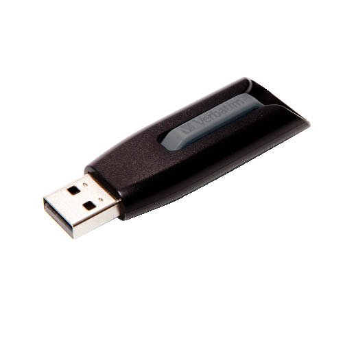 USB drive 64GB, USB 3.2, VERBATIM V3, fekete-sz&#252;rke