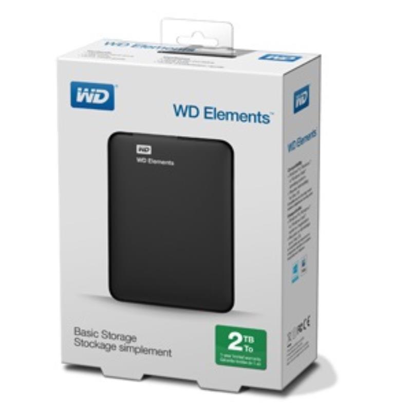 HDD Western Digital 2TB Elements Portable 2,5 USB 3.0 fekete