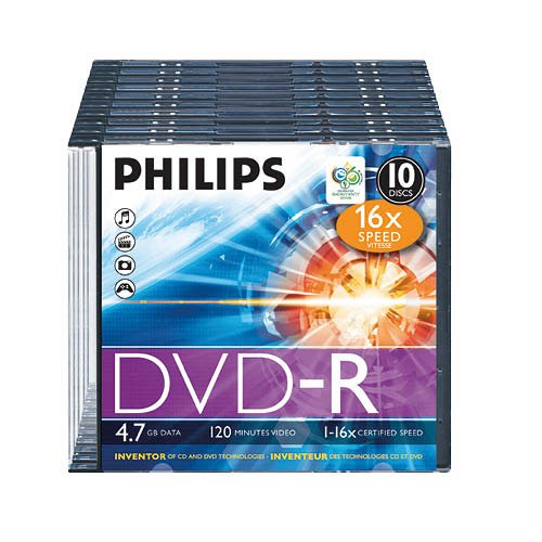 DVD-R Philips &#237;rhat&#243; slim 4,7GB