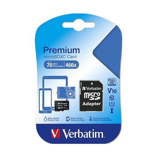 Mem&#243;riak&#225;rtya Verbatim Micro SDHC 16GB Class 10 + adapter