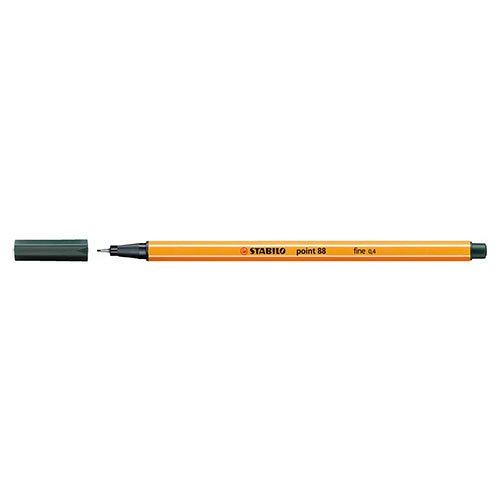 Tűfilc STABILO point 88 0,4mm sötétszürke