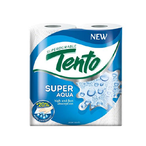 Pap&#237;rt&#246;rlő TENTO Family Super Aqua 2 r&#233;tegű 2 tekercses