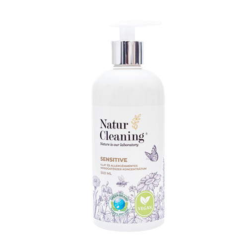 Mosogat&#243;szer koncentr&#225;tum NaturCleaning Sensitive illat &#233;s allerg&#233;nmentes 500ml pump&#225;s