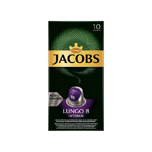 K&#225;v&#233;kapszula Nespresso kompatibilis JACOBS Lungo 8 Intenso 10db