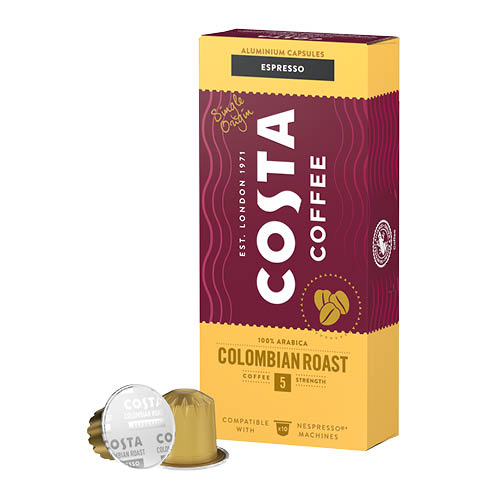 K&#225;v&#233;kapszula Nespresso kompatibilis Costa Coffee The Colombian Roast 10 x 5,7g