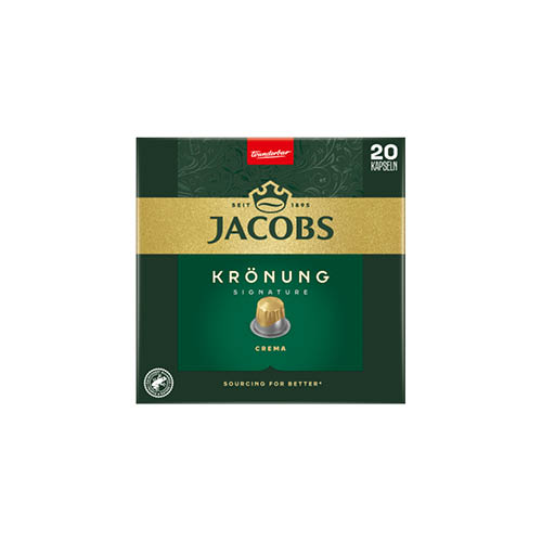 K&#225;v&#233;kapszula Nespresso kompatibilis JACOBS Kr&#246;nung Crema 20db