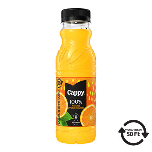 &#220;d&#237;tőital Cappy 0,33l narancs gy&#252;m&#246;lcsh&#250;ssal 100%  DRS d&#237;jas