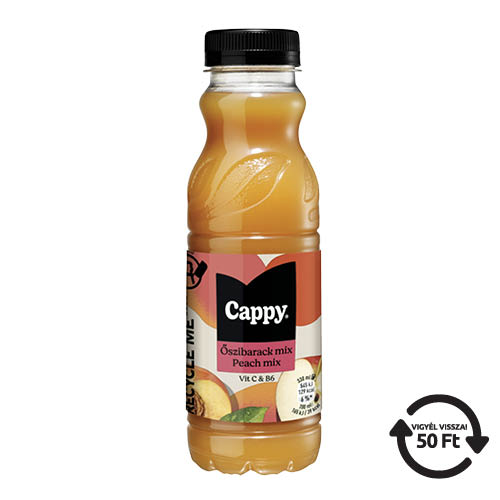 &#220;d&#237;tőital Cappy 0,33l őszibarack mix 50,7%  DRS d&#237;jas