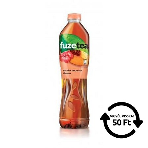 &#220;d&#237;tő FuzeTea 1,5l őszibarack-hibiszkusz  DRS d&#237;jas