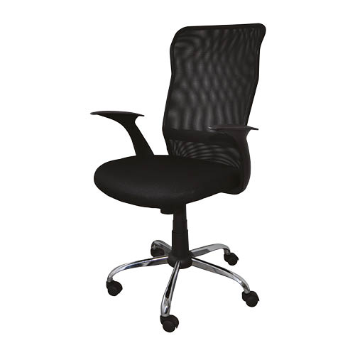 Forgószék irodai RHODES karfával hálós fekete