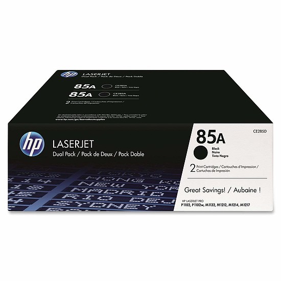 HP l&#233;zertoner CE285AD No.85A fekete 2x1600 old.