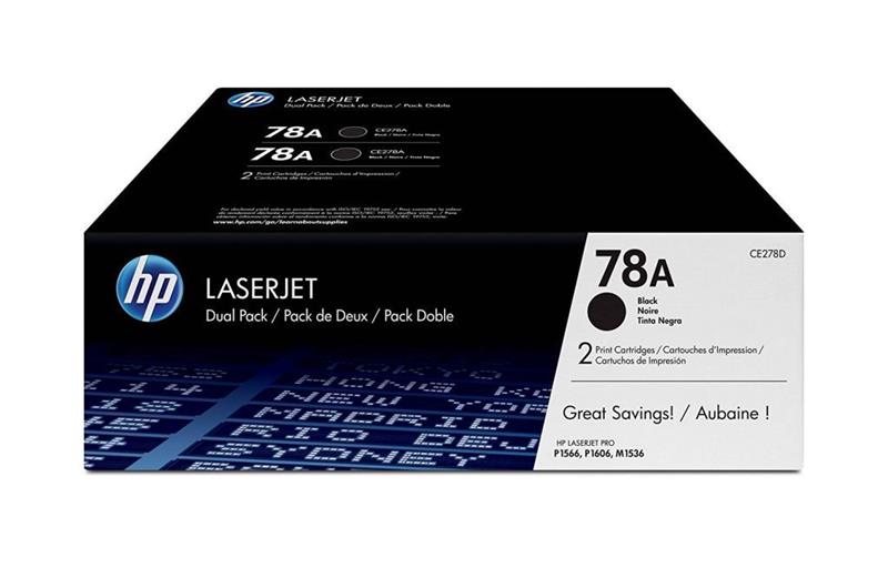 HP l&#233;zertoner CE278AD No.78A fekete 2x2100 old.