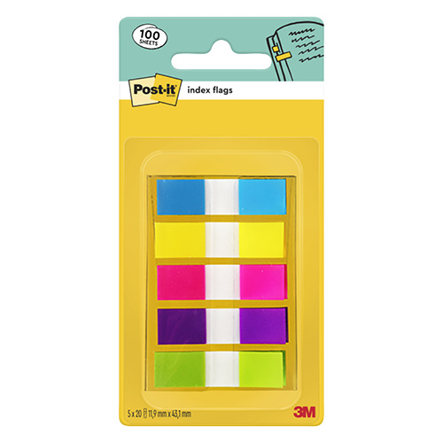 Post-it® Index 683-5CB 12x43mm 20címke 5db