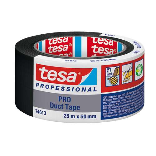Univerzális szövetszalag tesa® PRO Duct Tape 50 mm x 25 m fekete