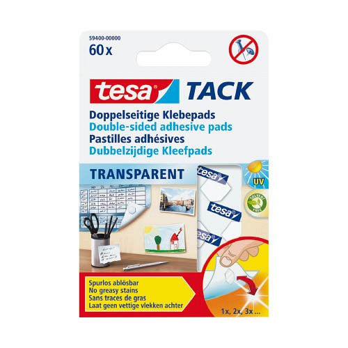 Kétoldalú ragasztópont tesa® TACK 59408 72 db-os csomag