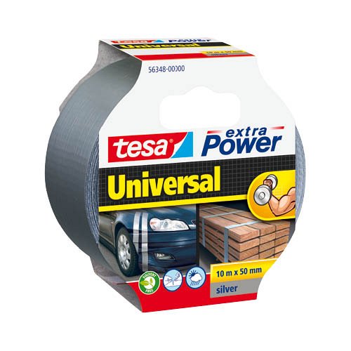 Univerzális szövetszalag tesa® Extra  50 mm x 10 m ezüst