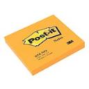 Post-it® 654 76x76mm 100lap neon narancs