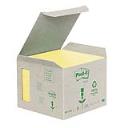 Post-it® 654-1B 76x76mm 6x100lap/csm GreenLine sárga