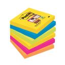 Post-it® Super Sticky 654-6SS-CARN 76×76mm 90 lap 6 tömb CARNIVAL