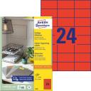 Etikett címke speciális 70 x 37 mm 3449 piros