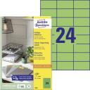 Etikett címke speciális 70 x 37 mm 3449 zöld
