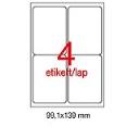 Etikett A2422 99,1x139mm 100ív kerekített sarkú