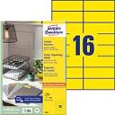 Etikett címke univerzális 105x37mm 100ív sárga