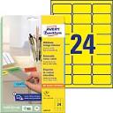 Etikett címke speciális L6032-20 visszaszedhető 63,5x33,9mm sárga