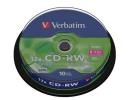 CD-RW Verbatim 700MB 8x-10x újraírható 10db/henger