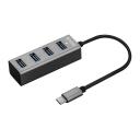 USB Elosztó YENKEE YHB C430 USB-C 4 portos HUB