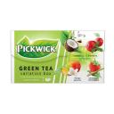 Tea Pickwick zöld tea gyümölcsös variációk (Kókusz, Áfonya, Mangó-jázmin, Eper-citromfű) 20x1,5g