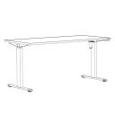 Elektromosan állítható asztal eComo PLUS desk Sit-Stand 120x80cm szürke