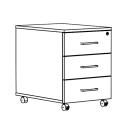 Mobil konténer 3 fiókos TENTO 2.0 PEDESTAL MOB 3D 43,2x57,5x60cm natúrfa
