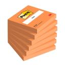 Post-it® 654 76 x 76 mm 100 lap neonnarancs
