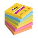 Post-it® Super Sticky 654-6SS-CARN 76×76mm 90 lap 6 tömb CARNIVAL