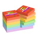 Post-it® Super Sticky 622-12SS-PLAY 47,6x47,6 mm, 90 lap, 12 tömb, Playful