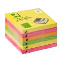 Öntapadós "Z" jegyzettömb 76x76mm 6x100lap Q-CONNECT KF11402 Brilliant Rainbow szivárvány